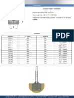 Ficha Técnica Produtos Sanlume - Flange Medidas Chumbador