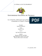 Ensayo, La Corrupción y Delincuencia Que Afrontan Nuestras Comunidades de Chepén y Guadalupe