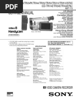 Sony CCD TRV34 Service ID8617