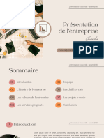 Présentation Entreprise Marketing Minimaliste Moderne Beige Coloré