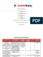 Plantilla para Lluvia de Ideas (Propuesta Idea de Negocio) Grupo 8