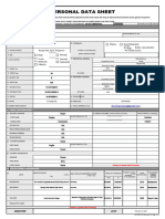 CS Form No. 212 Personal Data Sheet Revised