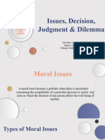 Issues Decision Judgment and Dilemma