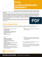 Plaquette Master CHIMIE - Parcours M1 LUMOMAT 2022 NU v03022022