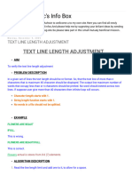 The Cyberphilic's Info Box - TEXT LINE LENGTH ADJUSTMENT