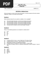 Chem2003 2011 Inorganic Test