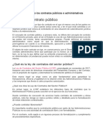 Qué Es El Contrato Público: 4.4 Clasificación de Los Contratos Públicos o Administrativos