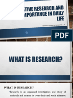 Qualitative Research and Its Importance in Daily Life