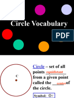 Circle Vocabulary