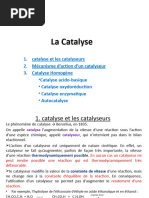 Cours Cinetique Et Catalyse Homogene La Catalyse