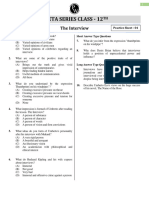 Flamingo - The Interview - Practice Sheet 04 - VIJETA SERIES CLASS-12TH