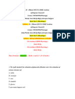 Mock Test-5 Physiology (Renal Physiology)