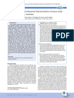 Fruit Quality and Biochemical Characteristics of Some Early Ripening Mandarin Varieties