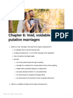 Chapter 6 - Void, Voidable and Putative Marriages