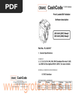 Front Loaded Bill Validator Software Description