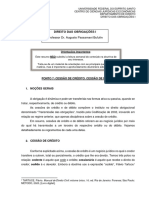 PONTO 7 - Cessão de Crédito. Cessão de Débito