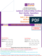 1.6. Indirect Utility Function Roys Identity Expenditure Minimisation