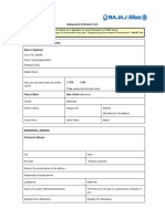 Background Verification Form