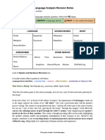 Writer's Effect and Language Analysis Handout