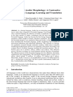 Gorontalo and Arabic Morphology: A Contrastive Analysis To Ease Language Learning and Translation