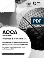 f2 Acca Fma BPP Kit 2021 For Student