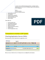 Sap Monitor Transactions