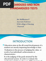 Standardized & Non Standarized Tests