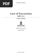 Law of Succession SA Notes