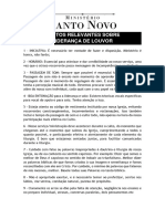 Pontos Relevantes Sobre Liderança de Louvor