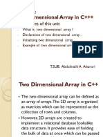 Two Dimensoinal Array