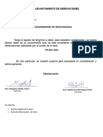 Carta de Levantamiento de Observacione