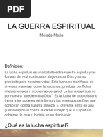 La Guerra Espiritual