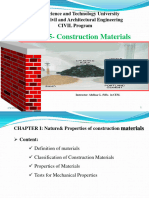 Chapter 1 Lecture Nature& Properties of Construction Materials