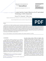 Bernroider & Ivanov (2010) - IT Project Management Control and The Control Objectives For IT and Related Technology (CobiT) Framework