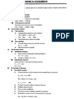 Physical, Chemical Equilibrium, Equilibrium Constant .