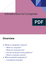 Introduction To Computers