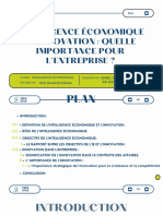 Intelligence Économique Et Innovation Quelle Importance Pour L'entreprise