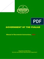 MANUAL OF SECRETARIAT INSTRUCTIONS (Updated 2023) - 1 - 0