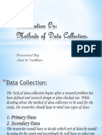 Methods of Collecting Data