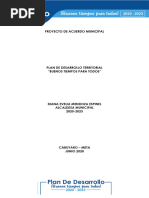 Plan Desarrollo Cabuyaro Buenos Tiempo para Todos 20202023