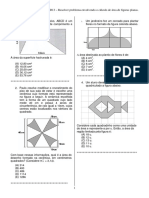 D12 - Resolver Problema Envolvendo o Cálculo de Área de Figuras Planas