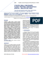 Reabilitação Oral Com Equipe Multidisciplinar: Prótese, Endodontia E Ortodontia - Relato de Caso