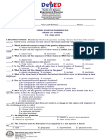 SCIENCE 10 - 3rd QUARTER EXAM