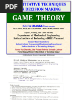 Iitbhu Ks QTDM 3.2 Game Thoery Types