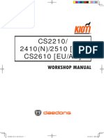 Kioti Daedong CS2210, CS2410, CS2410N, CS2510 (US), CS2610 (EU, AU) Tractors Service Manual