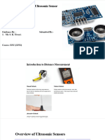 Distance Measurement Ultrasonic Sensor Using 89s51