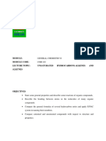 Unsaturated Hydrocarbon Note