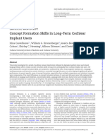 Castellanos, Kronenberger, Beer, Colson, Henning, Ditmars y Pisoni (2014) Concept Formation Skills in Long-Term Cochlear Implant Users