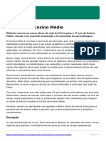 Plano de Aula de Fisica 1 Ano Ensino Medio