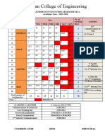 CALENDER OF EVENTS 3rd Sem 2023 - 2024